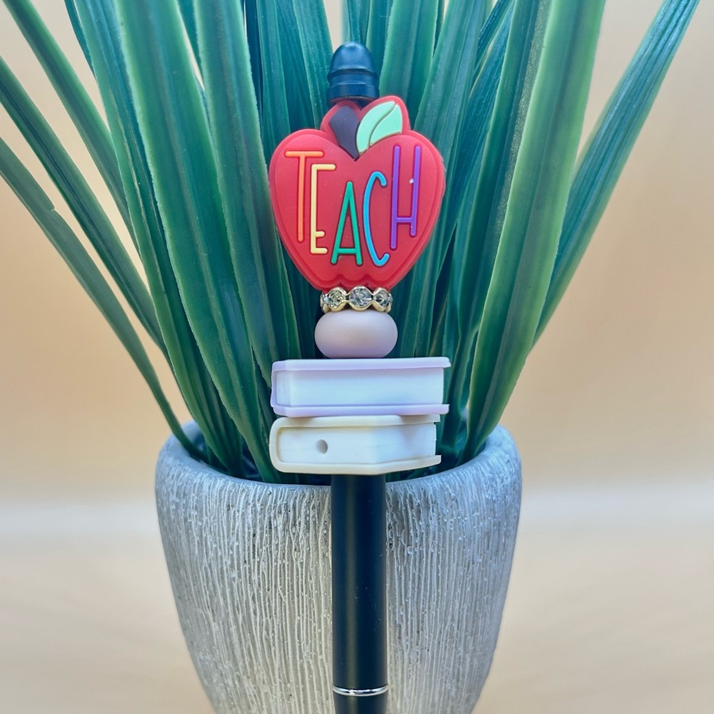 Teacher 🍎 Beaded Pen
